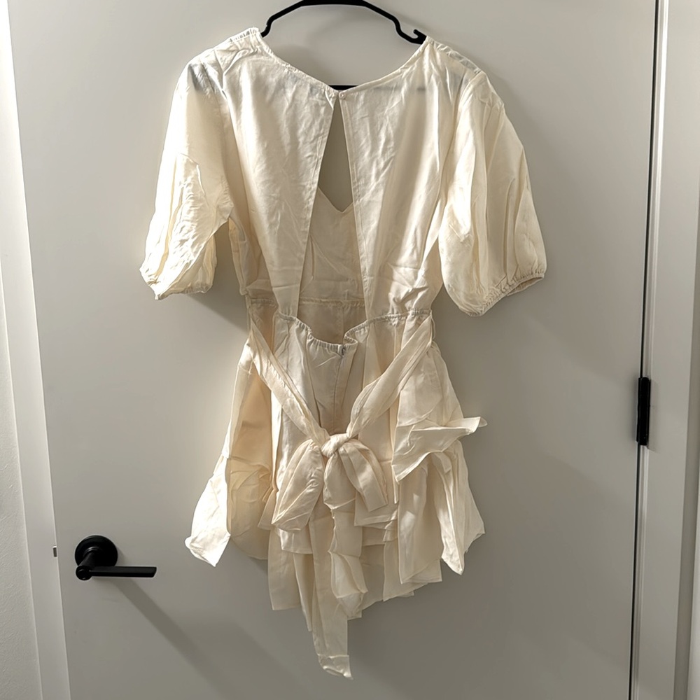 Audree Ruffle Linen Romper NEW 🏷️ - Picture 6 of 7
